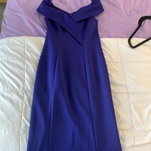 Royal blue gown